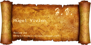 Hügel Vivien névjegykártya